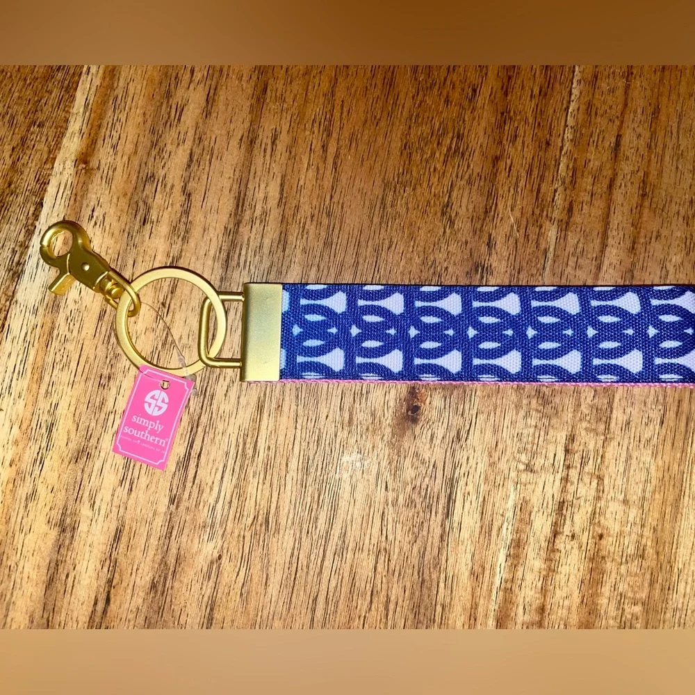 Simply Southern Navy and White Patterned Key Holder